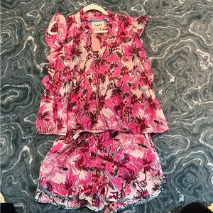 Vibrant Pink Floral Set